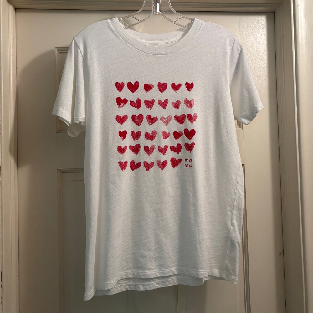 NWT J. Crew Mama Heart T shirt Size Small